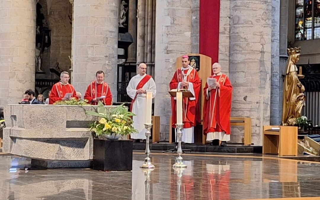 Belgio: Bruxelles, l’Arcivescovo Terlinden celebra la Messa delle Palme con la comunità italiana.
